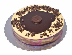 ΤΟΥΡΤΑ COOKIES ΜΕ ΣΟΚΟΛΑΤΕΝΙΑ ΚΡΕΜΑ ΜΠΙΣΚΟΤΙΝΟ ΚΑΙ ΣΟΚΟΛΑΤΑ